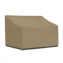 Sunpatio Patio Curved Sofa Cover 120 Inch Natural Taupe Sunpatio Patio Curved Sofa Cover 120, Sunpatio Outdoor Crescent Curved Sectional Sofa Cover