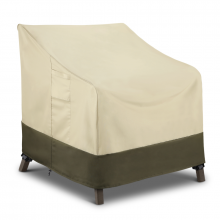 Upgraded Patio Loveseat Cover with Waterproof Sealed Seam Taupe All Weather Protection 60L x 40W x 32/22H SunPatio Outdoor Sofa Cover 