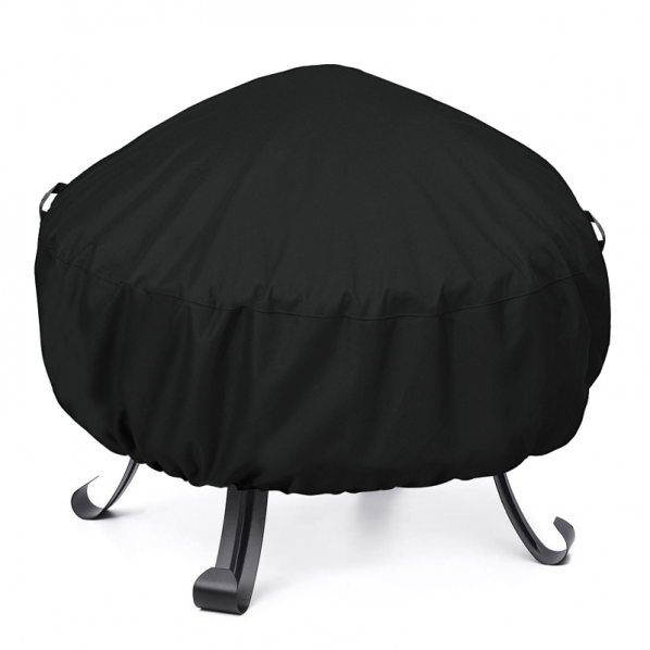Stanbroil Outdoor Full Coverage Round Fire Pit Cover Table Black 44 D X 18H 
