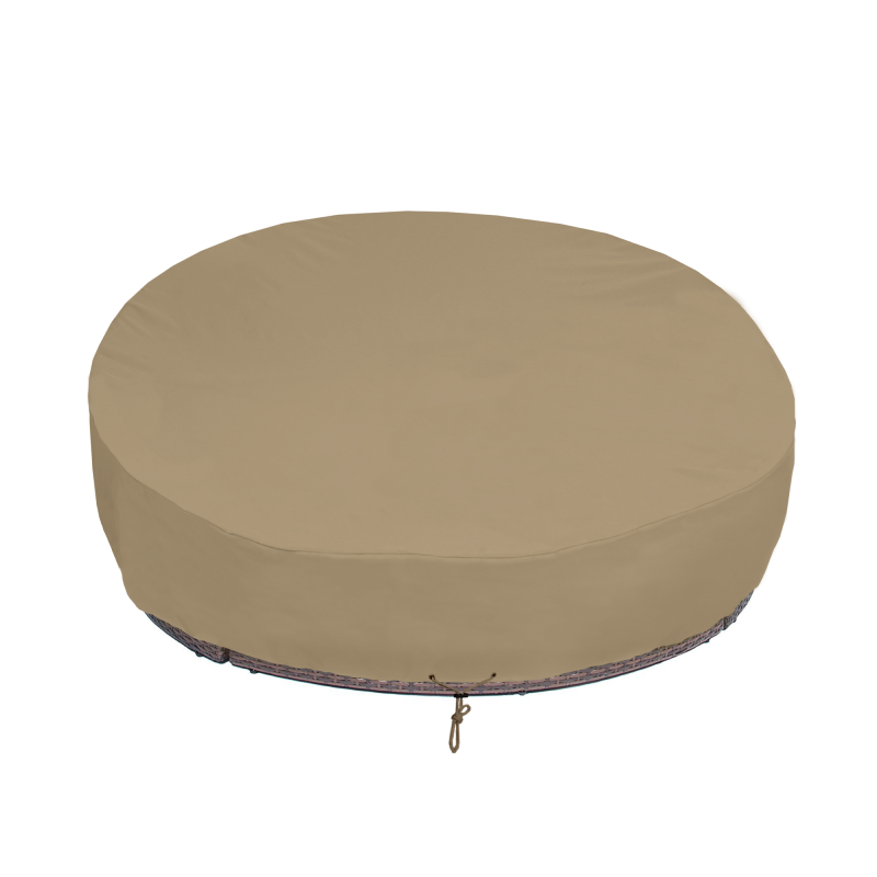 SunPatio Round Daybed Cover 88 Inch, Taupe SunPatio